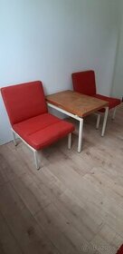 Retro sestava židlí, stolku a postele - 1