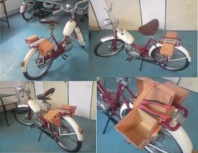 2x nová kožená brašna brašny motocykl veterán Jawa ČZ moped