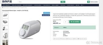 Termostatická hlavice Eqiva - model N, CC-RT-N2-EQ