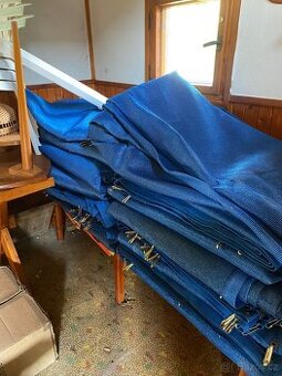 Professional zástěna na tenisové kurty modrá 2 x 12 m