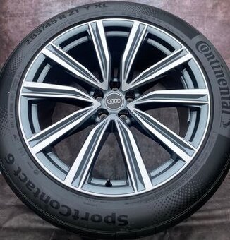 Zánovní Alu kola 5x112 Audi A8,SQ8 285/45/21 DOT24 - 1