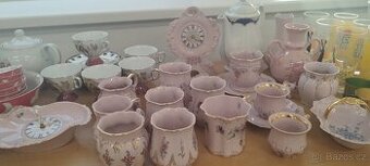 Celoživotní sbírka porcelán keramika sklo kuchařky