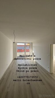 Malířské a dekorativní práce(Kanceláře, Novostavby)