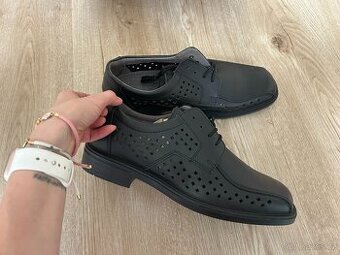 Polobotky pánské černé perfor. var. 050, vel. EU 47