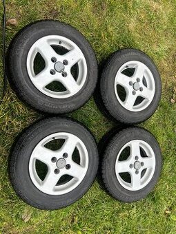 Alu kola 4x100 zimní pneu 155/80 r13