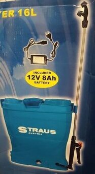 Nový Aku zádový postřikovač 16L Straus ST/SPRA-16BT PC/1699k