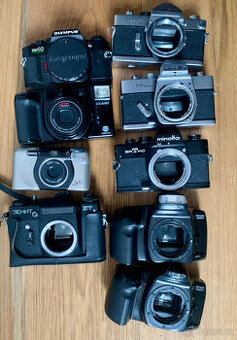 Fotoaparáty na opravu/ND - Minolta, Olympus, Konica, Zenit