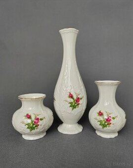 Sada nádherných porcelánových váz Seltmann Weiden "Wien"