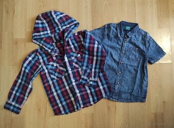 Set - 2x chlapecká košile (George 104-110 + Pepco 104)