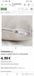 Povlak na polštář 50x50