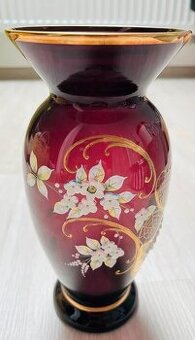 Velká váza zlacená, ručně vyrobená