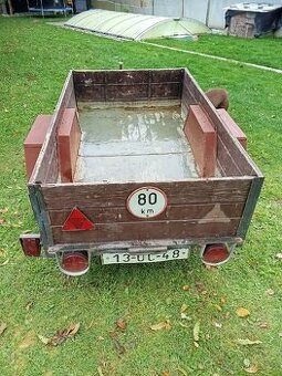 Vozík za auto KPZ 240 s přídavnou korbou - 1