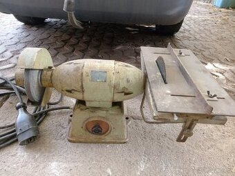 Stolní bruska s pilou MEZ Brno