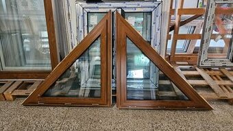 Okno PVC šíkmina - 1200x1230 - 2 KS - TROJSKLO