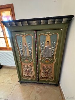 LIDOVÁ MALOVANÁ SKŘÍŇ – RARITNÍ KOUSEK