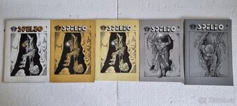 KÁJA SAUDEK -SPELEO č.1,2,3,4,5 (1990-91) OBÁLKY KÁJA SAUDEK