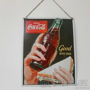 2ks retro plechové reklamni cedule coca cola