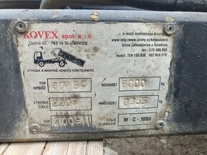 kontejnerová nástavba Kovex, nosnost 5 tun - 1