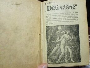 1925 stará kniha erotická a horor Děti Vášně Velšovský a Za