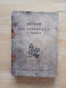 Tábor - seznam ulic, náměstí a č.p., r. 1964
