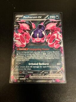 Prodám pokemon kartu Pecharunt Ex 039/064