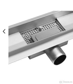 Lineární koupelnový žlab OLIMP 80 cm WET&DRY Fala