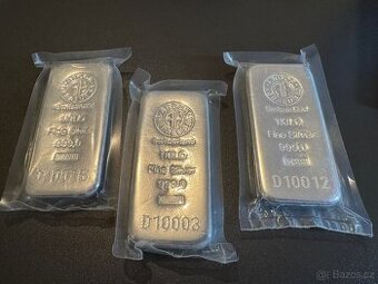 Stříbrná cihla-slitek 1000g Argor-Heraeus