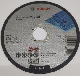 Řezné kotouče pro úhlovou brusku 125x1 Bosch