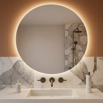 Kulaté Zrcadlo s Osvětlením - nové