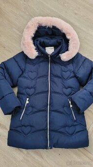 Delší zimní bunda vel. 10 let 146/152
