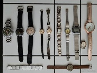 Staré hodinky a budíky PRIM