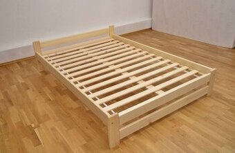 Nová postel 180x200 cm borovice + rošt