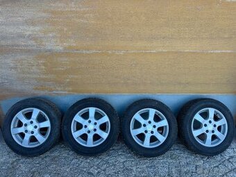 Alu kola 5x112 + zimní pneu 195/65R15