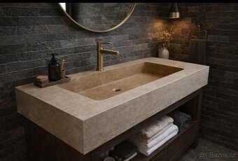 Pískovcové masivní kuchyňské linky