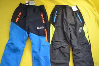 2x oteplené Wolf kalhoty softshellové, susť,nové,cena celkem