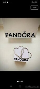 Pandora náušnice srdce