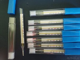 Teploměr lékařský rtuťový - 4+1 ZDARMA