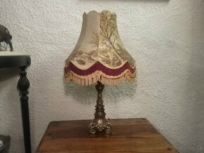 Mosazná stolní lampa