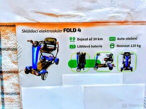 Elektrický, invalidní, skládací, vozík je - 1