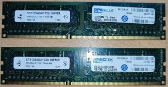 Paměť RAM 2x 4 GB DDR3 SPECTEK