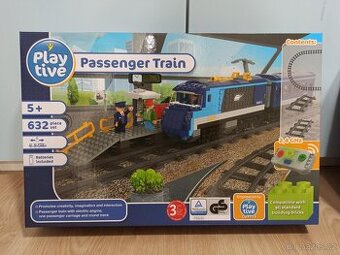 Osobní vlak - Lidl Playtive Clippys Stavebnice Železnice