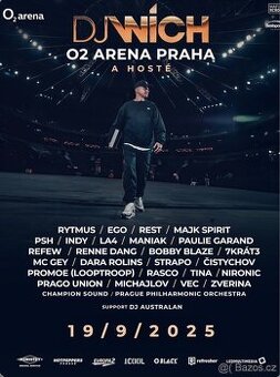 Dj Wich a hosté O2 Arena 2x vstupenka