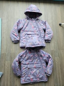 2x Dětská zimní bunda zn. NAME IT - vel. 110 a 116