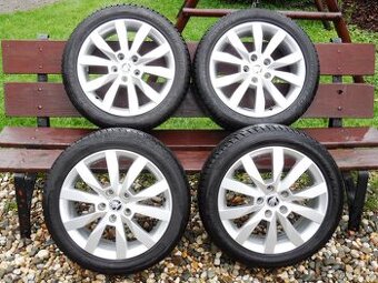 Alu kola Škoda Octavia+ Zimní Pneu 205/55/17 5x112 ET 48
