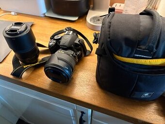 Nikon D3100 + 2x objektiv + brasna