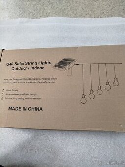 Solární světla girlandy