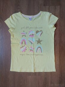 Dívčí tričko s krátkým rukávem vel. 128