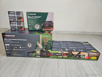 Aku řetězová pila PARKSIDE PERFORMANCE PPKSA 40-Li B2 +2xAKU