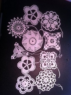 VÁNOČNÍ OZDOBY - ručně háčkované