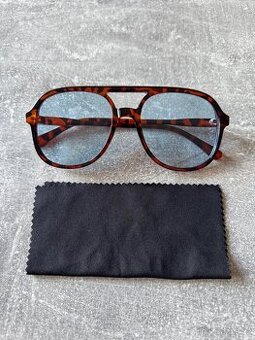 Tygrované modré brýle style Italiano - 1